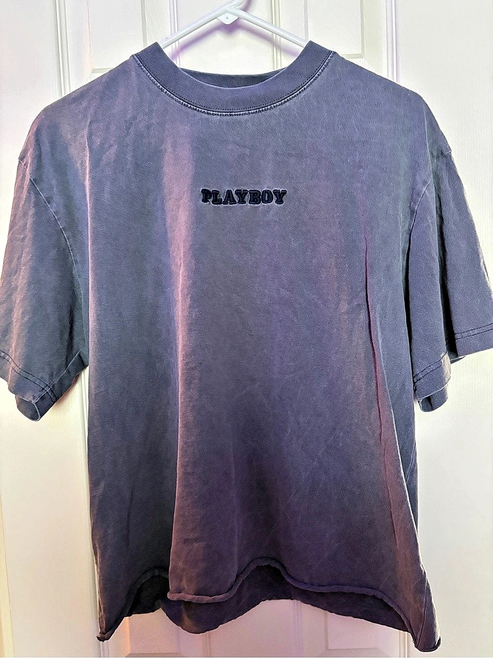 Playboy Short Sleeve Graphic Tee in Purple